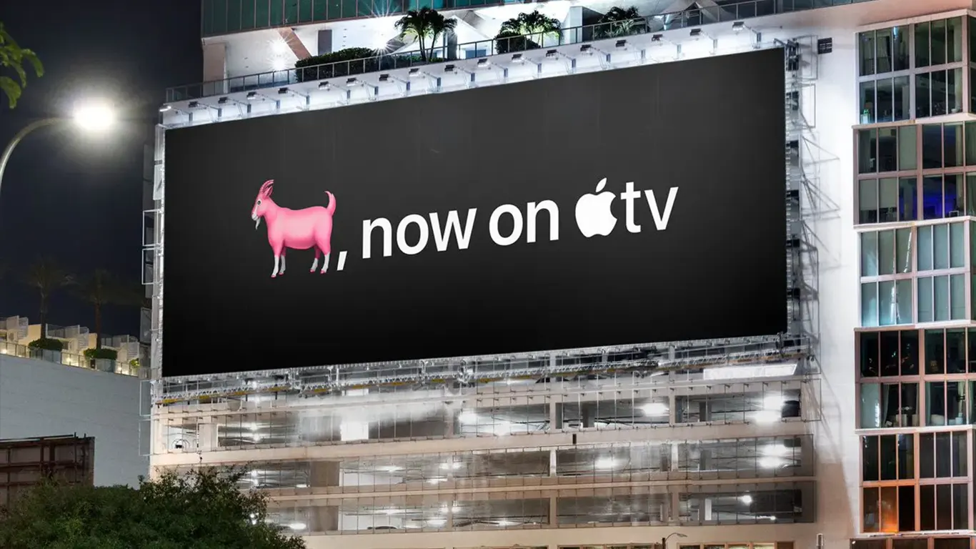 apple tv billboard of messi