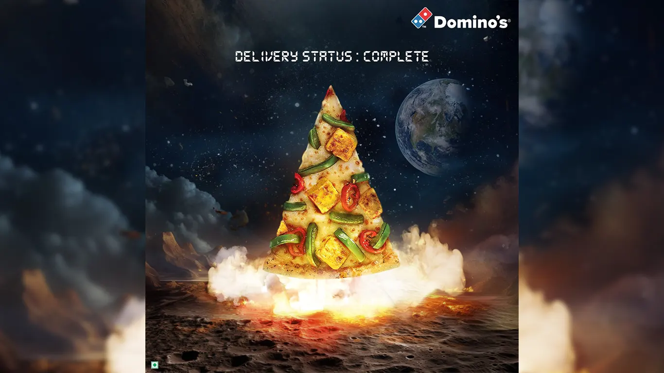 dominos chandrayaan3 social media post