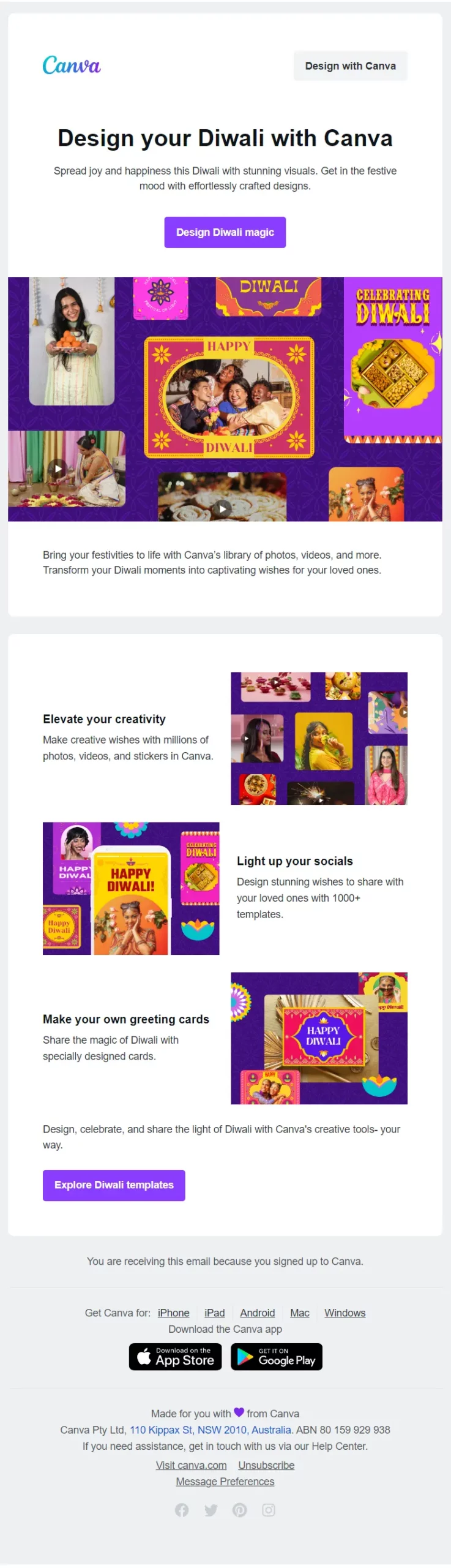 canva emailer