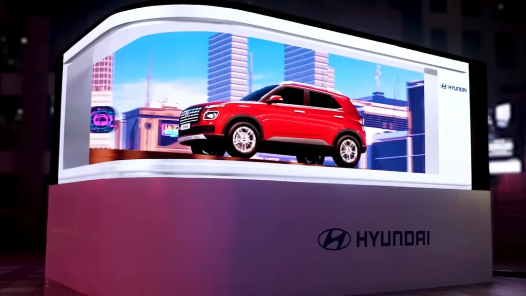 hyundai 3d anamorphic billboard