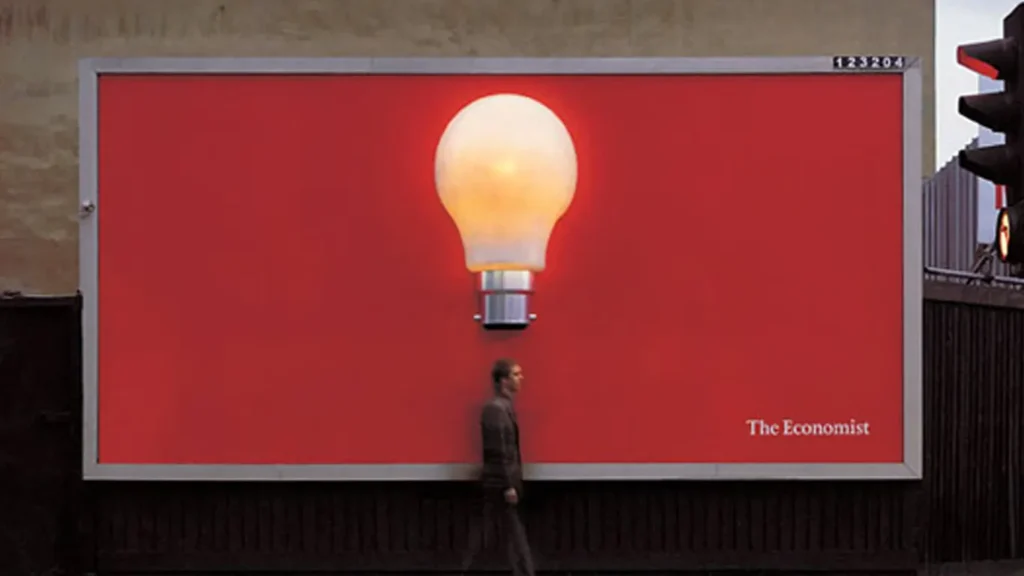 the economist billboard
