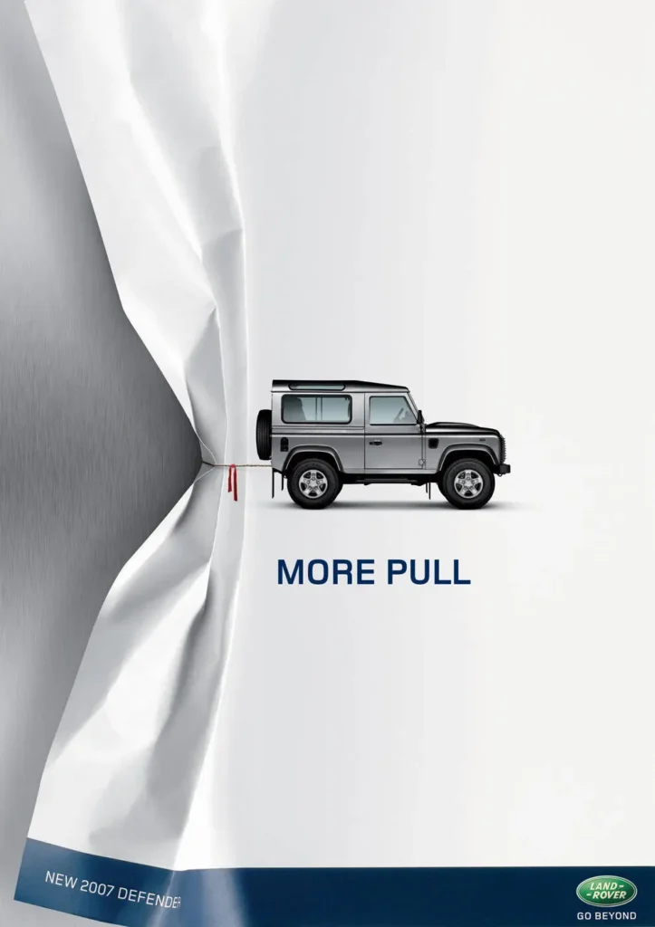 land rover print ad