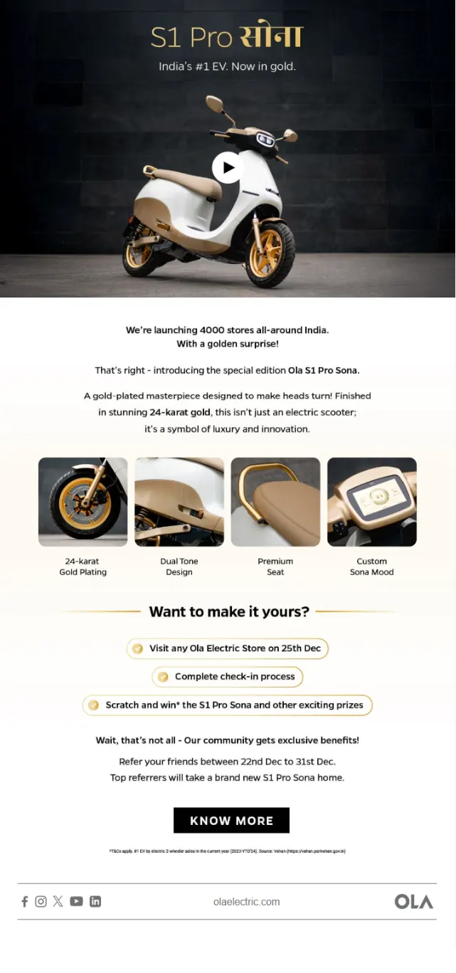 ola emailer