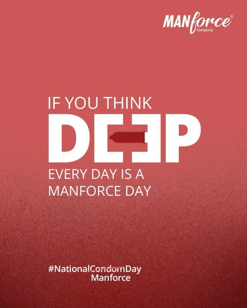 manforce valentines day go deep in love campaign