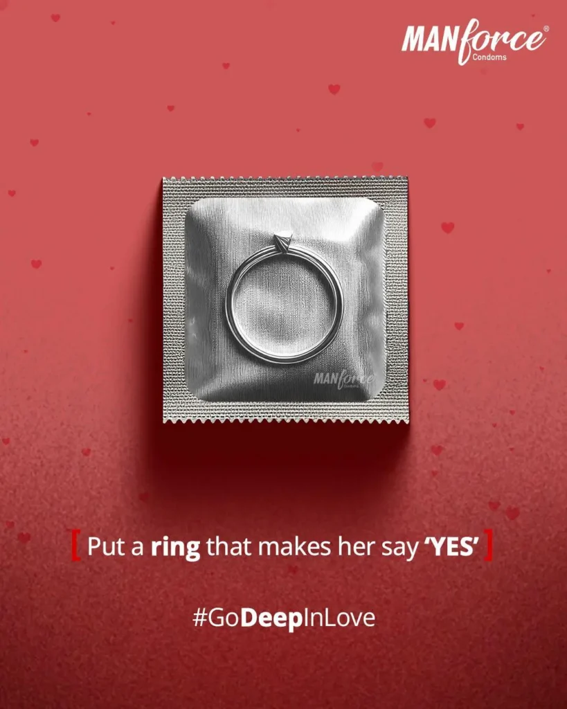 manforce valentines day go deep in love campaign
