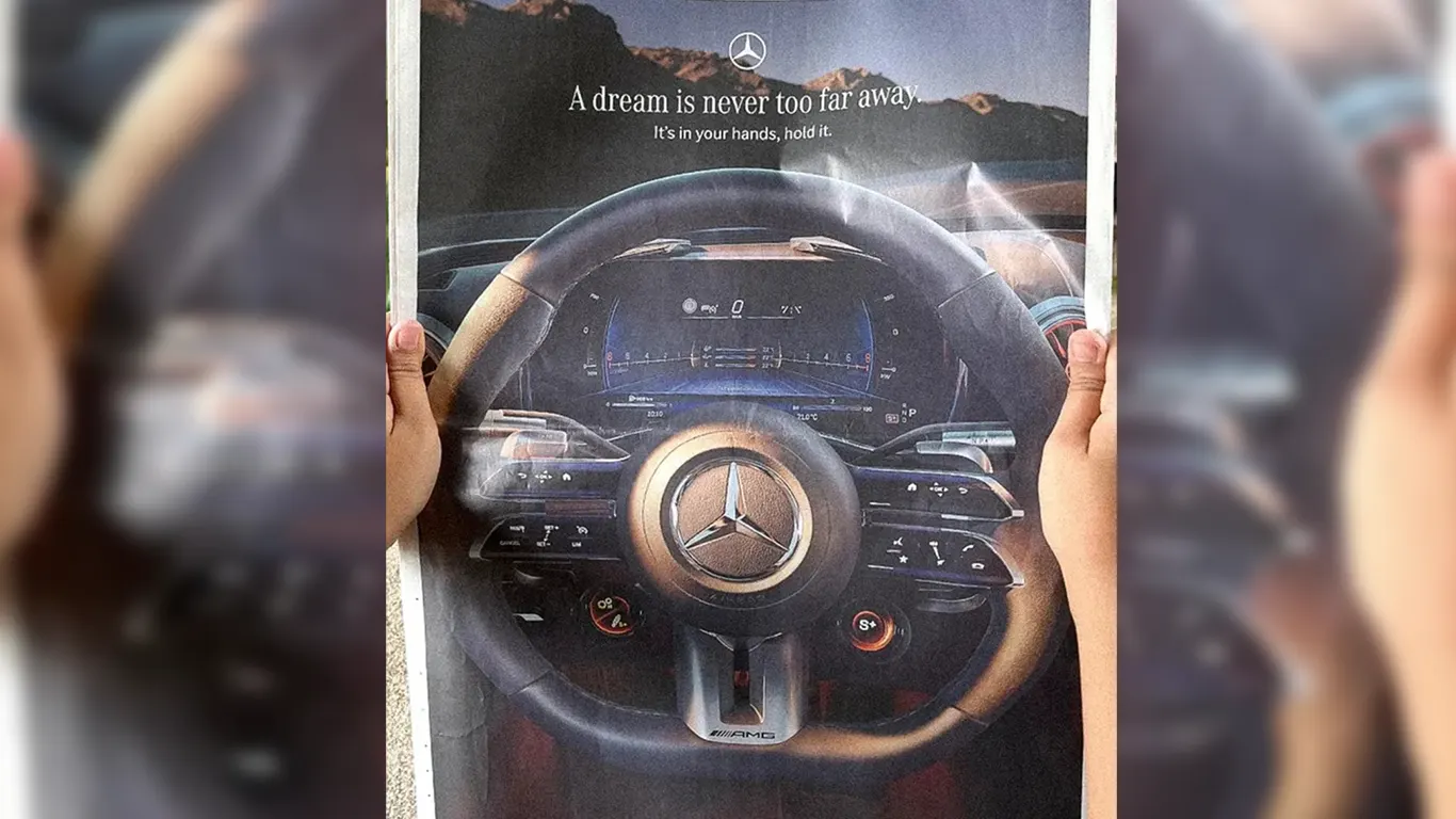 mercedes print ad