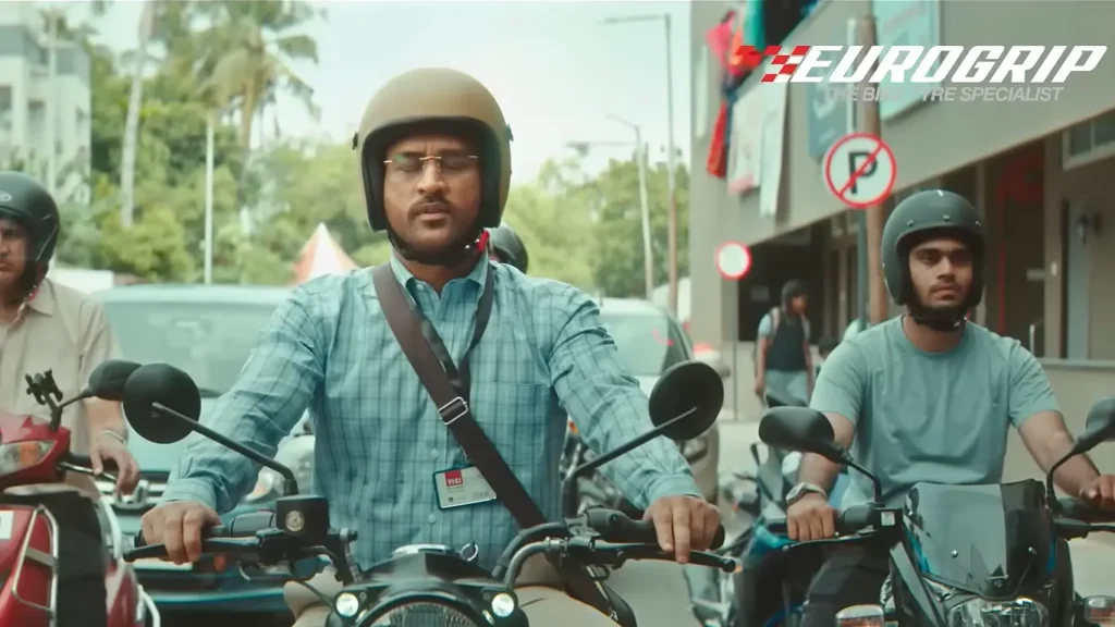 ms dhoni in eurogrip campaign