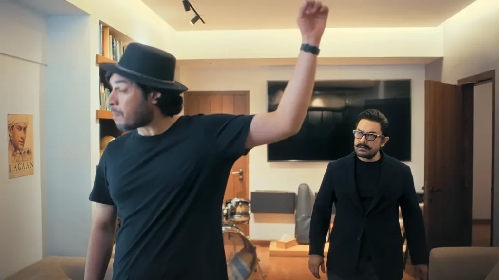 aamir and junaid in ad