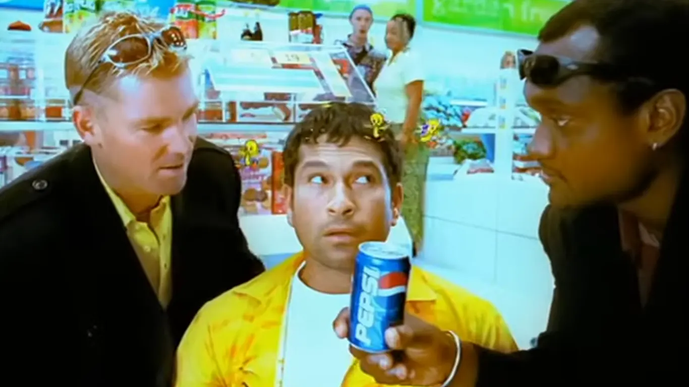 pepsi ad - sachin, warne hooper